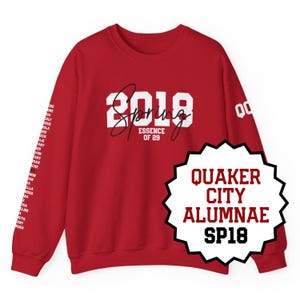 CUSTOM | Quaker City Alumnae Chapter - SP18, &quot;Essence of 29&quot; - DST Line Sister Crew Sweatshirt