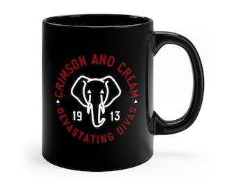 DST Elephant Icon Mug: Crimson + Cream Sorority Gift