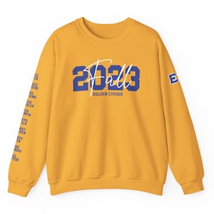 Personalized SG Rho D9 Line Sister Sweatshirt: Sorority Crossing Gift