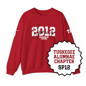 CUSTOM | Tuskegee Alumnae Chapter - SP12 &quot;Phenoms of 40Tude&quot; - DST Crew Line Sister Sweatshirt