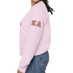 Personalized Line Sister Sweatshirt: Alpha D9 Black Sorority Gift image 3