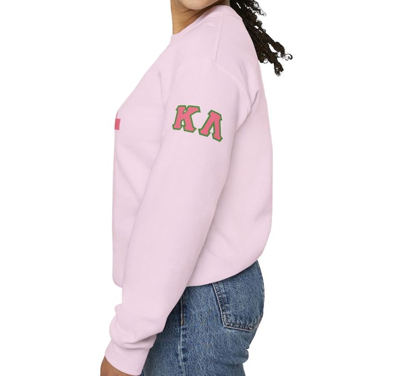 Personalized Line Sister Sweatshirt: Alpha D9 Black Sorority Gift image 3