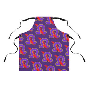 Omega Bloody Thunderbolt Apron | D9 Black Fraternity Crossing Gift, OPP 1911