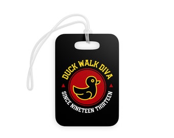 Personalized Delta Luggage Tag: Black Sorority Travel Tag