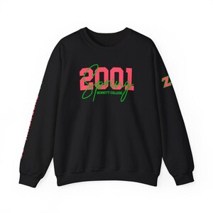 Personalized Line Sister Sweatshirt: Alpha D9 Black Sorority Gift Black