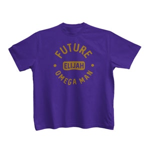 Personalized Kids T-Shirt - Future Omega Man | Omega Daddy & Me Apparel, Custom Name Shirt, Gift for Black Boy