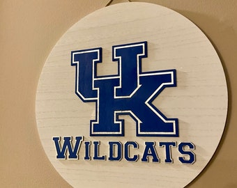 Kentucky Blue UK Wildcats Door Hanger Wreath