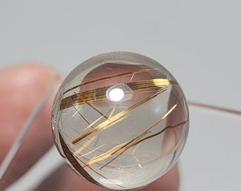Wunderschöne Gold Rutilquarz polierte Mini Sphere 16 mm Durchmesser
