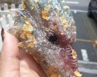 Dragon Head Crystal Resin Art