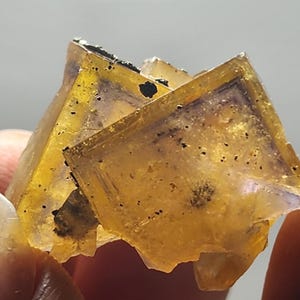 Fluorite w zoning and baryte from Glück mine, Bergmännisch Frohnau, Saxony, Germany image 2