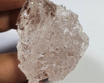 Naturally Etched Beryl Morganite crystal #1