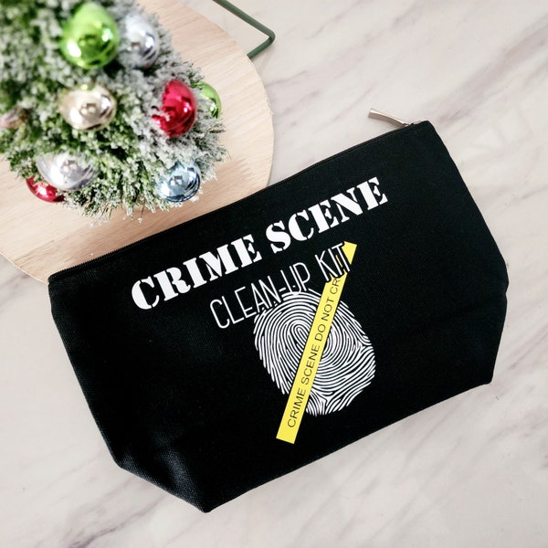 Makeup Bag, Forensics Gift, Crime Scene Gift, CSI Gifts, Forensic Science, Crime Junkie, Police, Last Responder, Zipper Pouch, Toiletry Bag