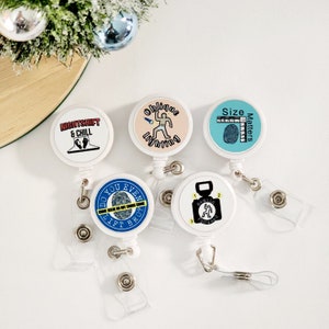 Badge Reel, Forensic Gifts, Crime Scene, CSI Gifts, Forensic Science, Forensic Pins, Fingerprint, Latent, Student, Nurse, Law Enforcement
