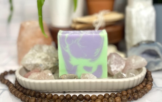 Tranquil SPA DAY Handcrafted Soap 4oz | Bamboo Grass Fragrance | Relaxing & Calming Bar | Self-Care Treat | Cold Process Soap