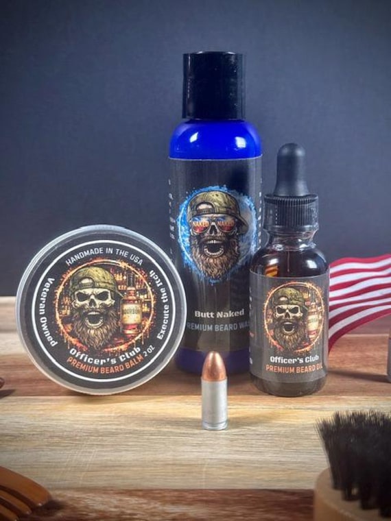 Bearded Assassins- On The Run BASIC BEARD KIT with Loved Premium Beard Oil, Beard Balm & Beard Wash