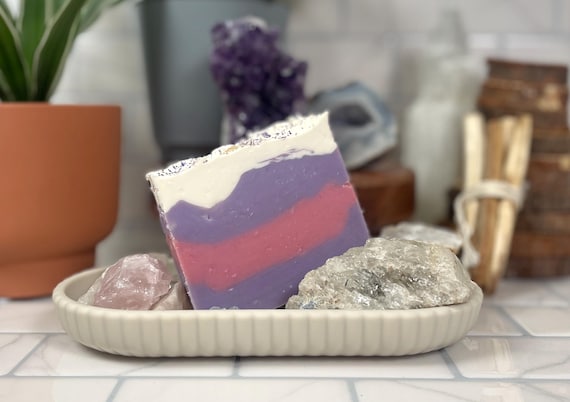 SUGARPLUM Scented Cold Process Handmade SOAP  | Fresh & Fruity | Layered Design