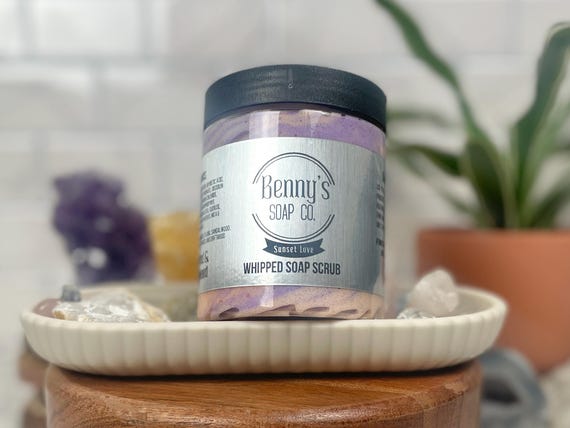 SUNSET LOVE Fruity Delicious Whipped Soap Scrub 6oz | Make Your Mai Tai Escape to Paradise | Summer Collection