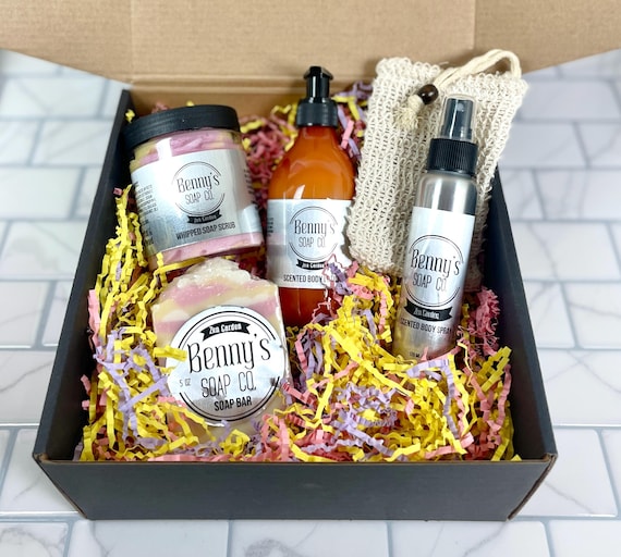 ZEN GARDEN Total Body Care Kit | Lotion | Handmade Soap | Whipped Soap Scrub | Body Spray | Soap Sock | Indulge in Tranquility Spa Kit