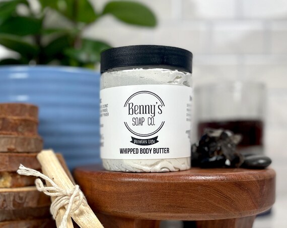 PIRATE'S LIFE Whipped Body Butter 6oz | Luxurious Moisturizer | Bay Rum Scent | Gift for Him