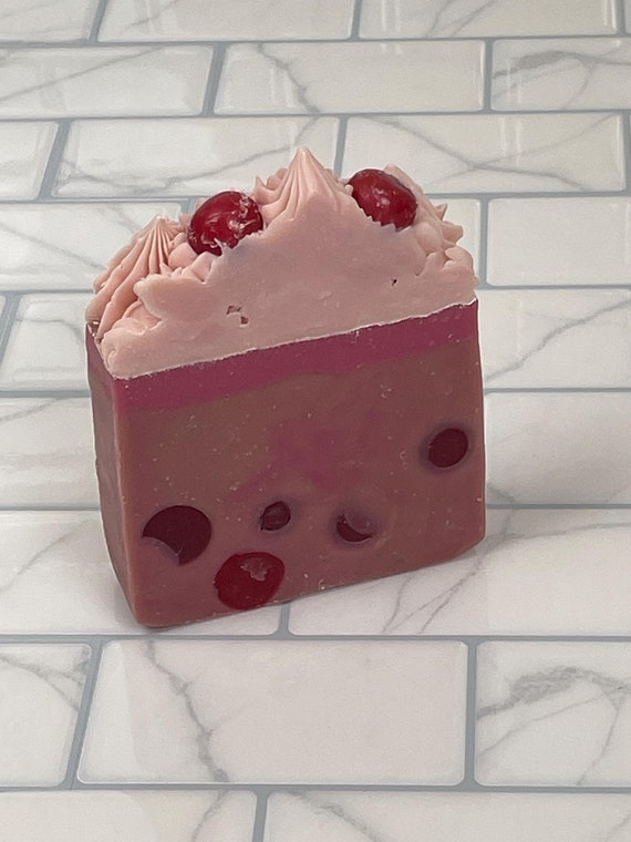 CRANBERRY SAUCED Handmade Cold Process Soap 6.5oz |  Limited Edition Berry Forward Scent