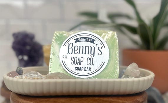 MOJITO TIME Handmade Cold Process Soap 5.2 oz | Summer Collection | Get Ready to Party!