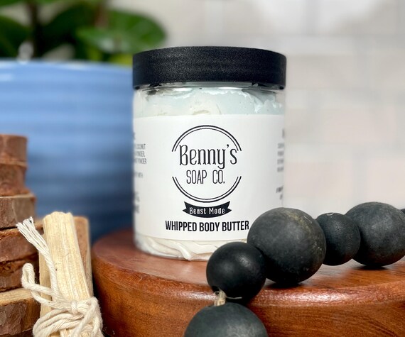 BEAST MODE Whipped Body Butter | Handmade | Luxurious Moisturizer | 6oz | Woodsy Citrus Unisex Scent