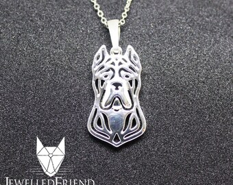 Cane corso jewelry pendant-Sterling Silver-Personalized Pet Necklace-Dog lover gift-Custom Dog Necklace-Pet Memorial Gift-Dog Mom Gift