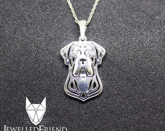 Cane corso jewelry pendant-Sterling Silver-Personalized Pet Necklace-Dog lover gift-Custom Dog Necklace-Pet Memorial Gift-Dog Mom Gift