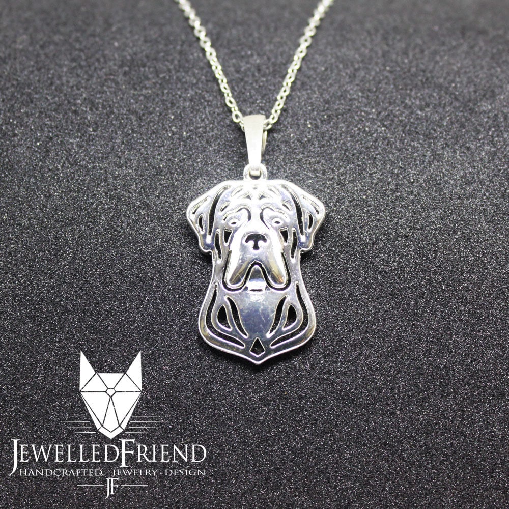 Cane corso jewelry pendantSterling SilverPersonalized Pet Necklace