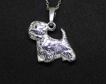 Westie jewelry pendant-Sterling Silver-Personalized Pet Necklace-Dog lover gift-Pet Memorial