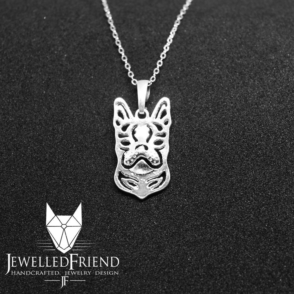 Boston terrier jewelry pendant-Sterling Silver-Personalized Pet ...