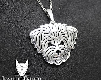 Bichon Havanese jewelry pendant -Sterling Silver-Personalized Pet Necklace-Dog lover gift-Custom Dog Necklace-Pet Memorial Gift-Dog Mom Gift