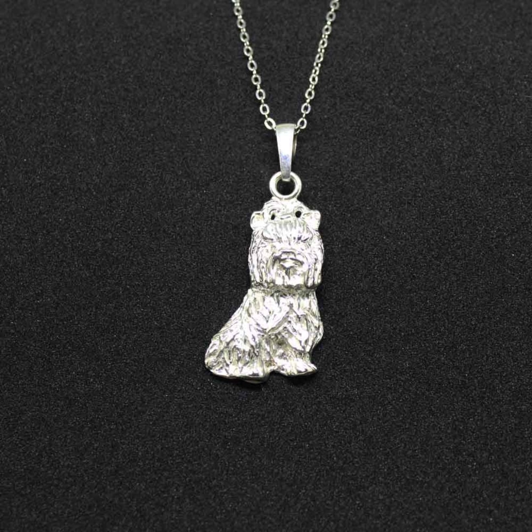 Yorkie Jewelry Pendantsterling Silverpersonalized Pet Etsy