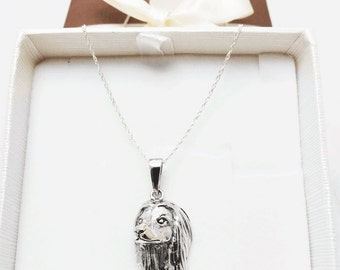 Afghan hound jewelry pendant-sterling silver-Custom Dog Necklace - Pet Memorial Gift - Dog Mom Gift