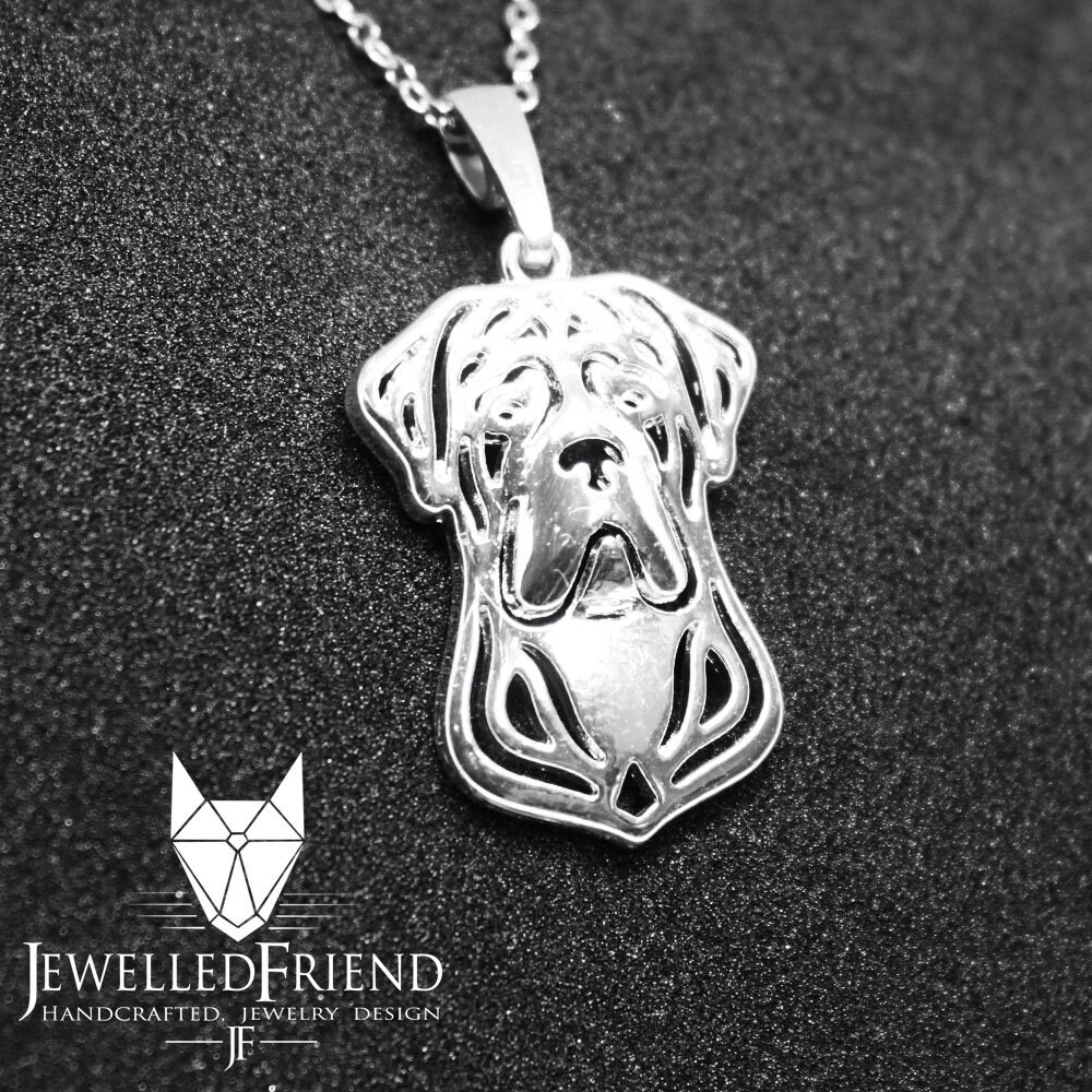 Cane corso jewelry pendantSterling SilverPersonalized Pet Necklace