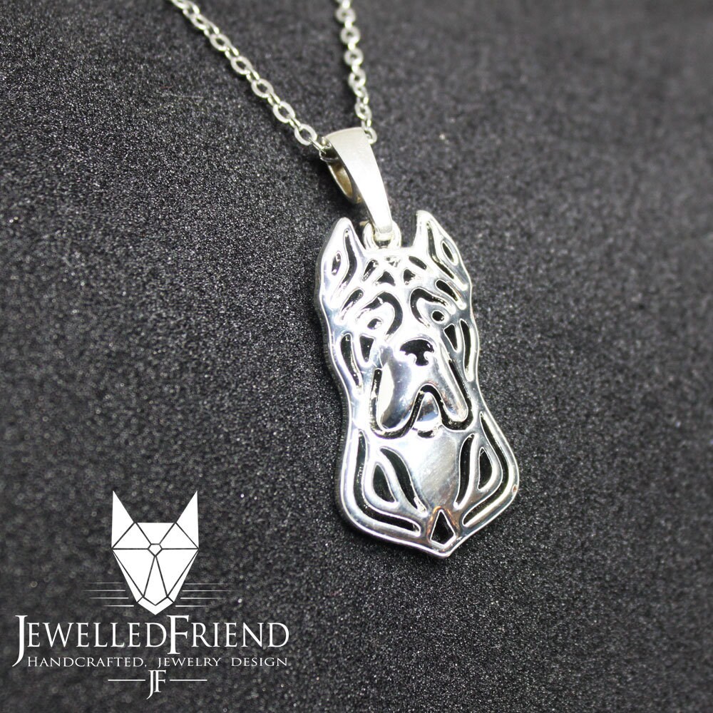 Cane corso jewelry pendantSterling SilverPersonalized Pet Necklace