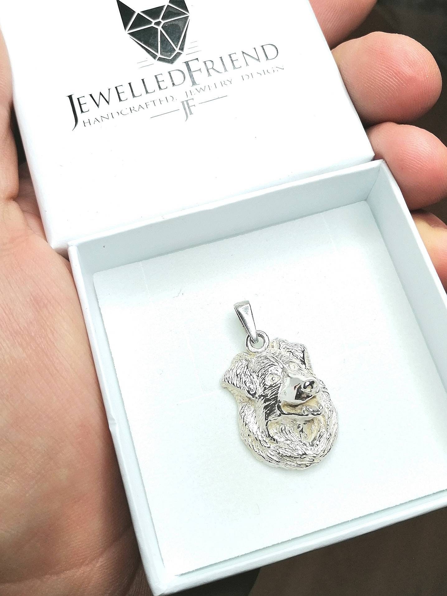Border Collie jewelry pendant Sterling Silver Personalized Pet Necklace Dog lover gift Custom Dog Necklace Pet Memorial Gift Dog jewellery