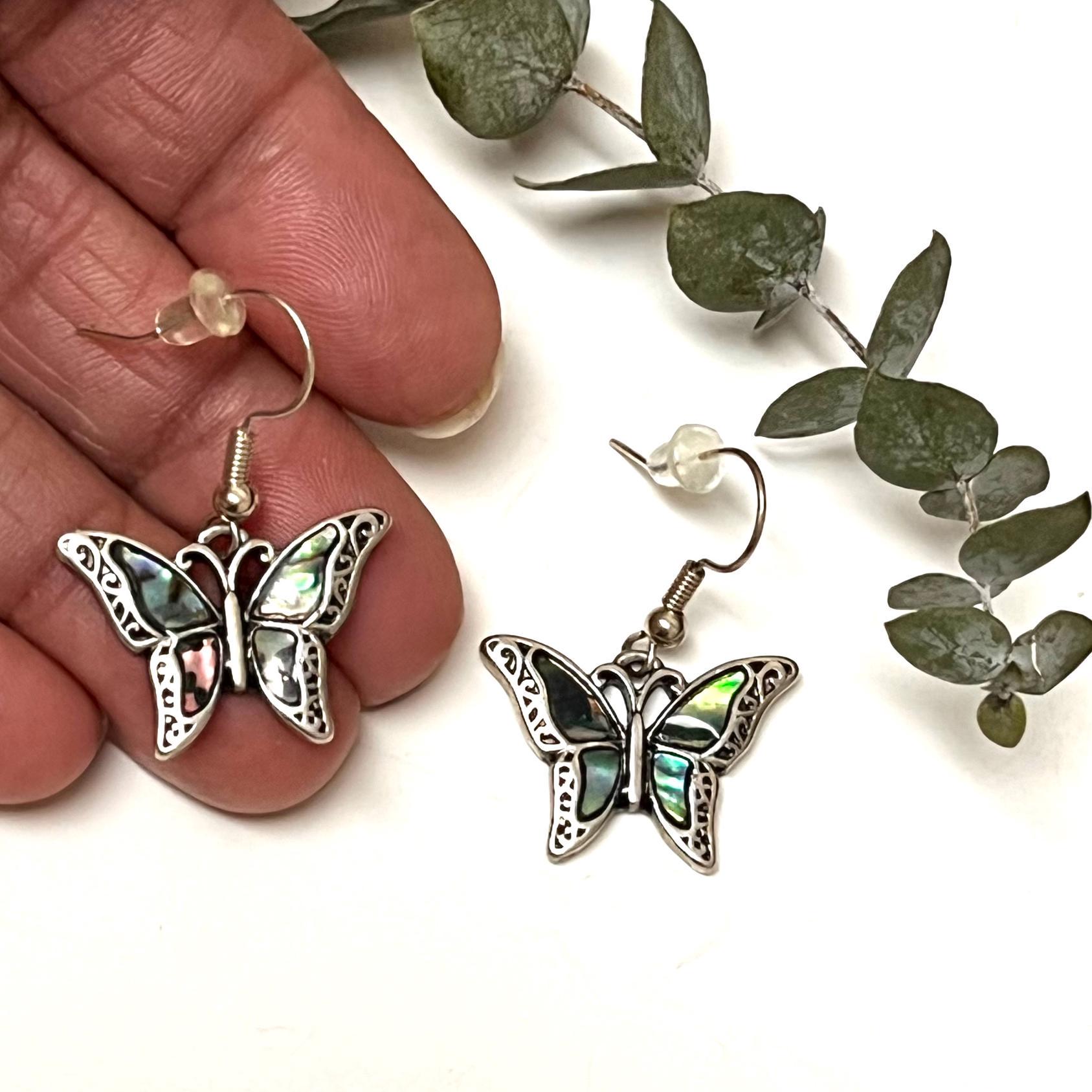 Aretes De Mariposa De Plata Con Circonia | Plata 925