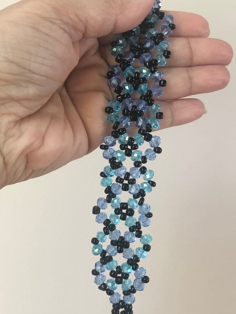 Weave Star Handmade Royal Blue Ceramic Woven Charm Bracelet For Women Everyday Wear main image 1