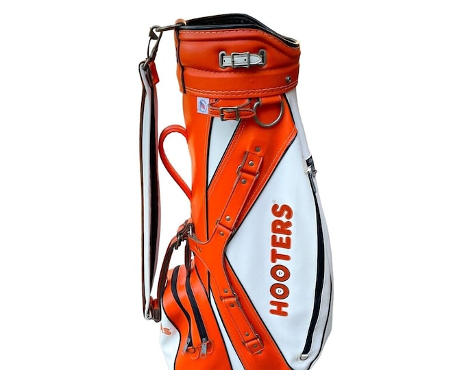 Vintage Hooters Golf Bag Ron Miller Pro Model Embroidered Logos USA