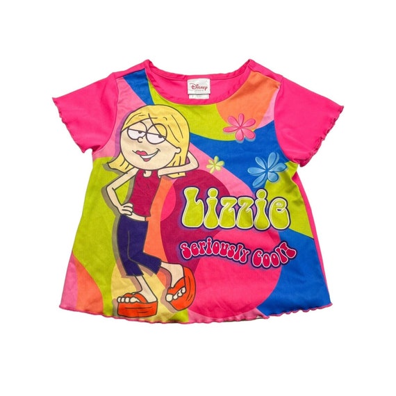 2000s Disney Store Lizzie McGuire T-Shirt- Pink Hilar… - Gem