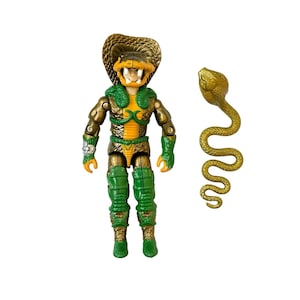 Vintage GI Joe Figure 1986 Serpentor With Crowl & Accessory vintage toys action figure collectible