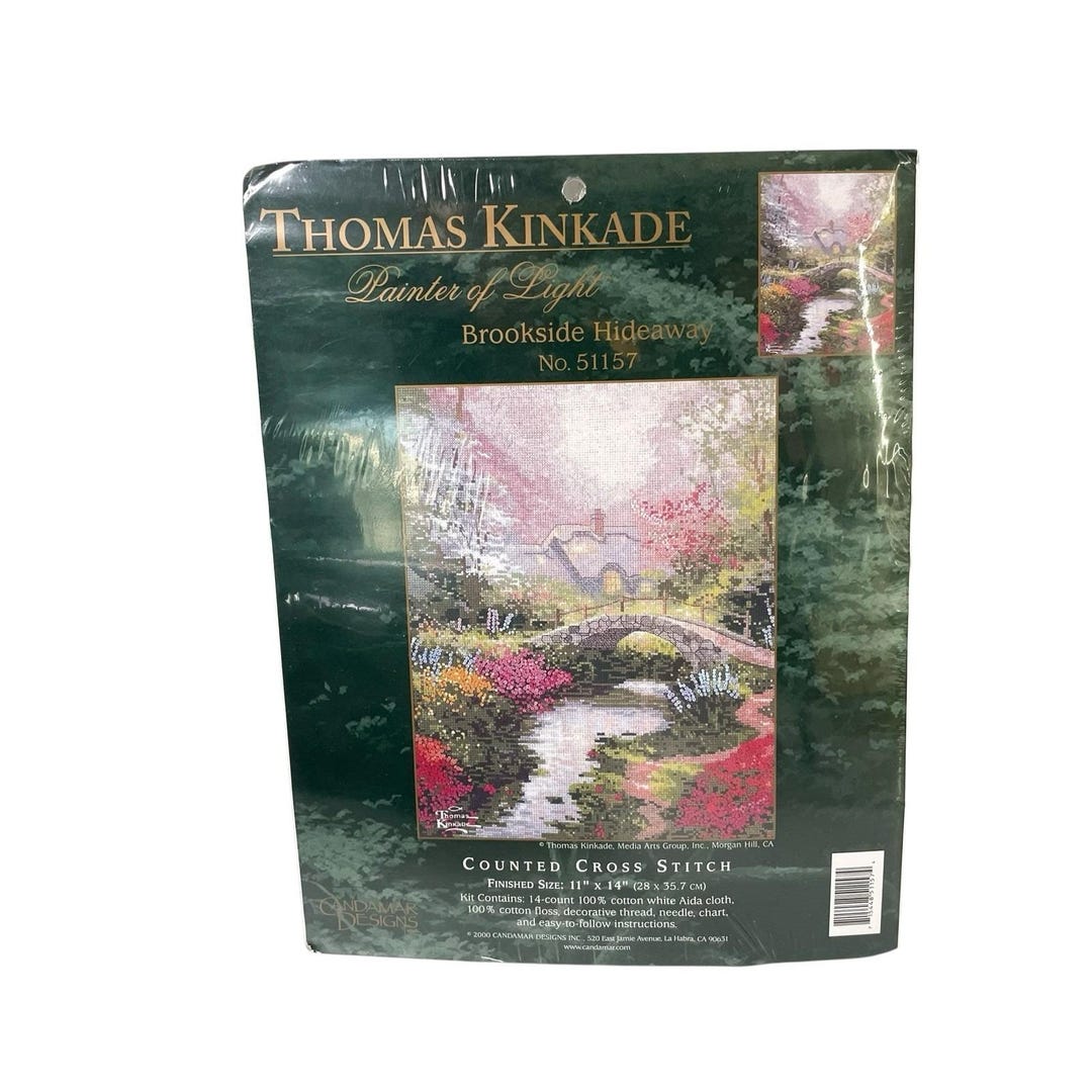 Kit Point De Croix Candamar - Brookside Hideway - Vintage 2000 - Thomas Kinkade