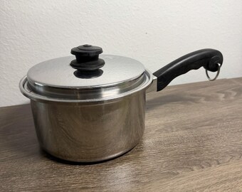 Saladmaster Stainless 18-8 Tri Clad 8” Sauce Pot  With Vapo Lid