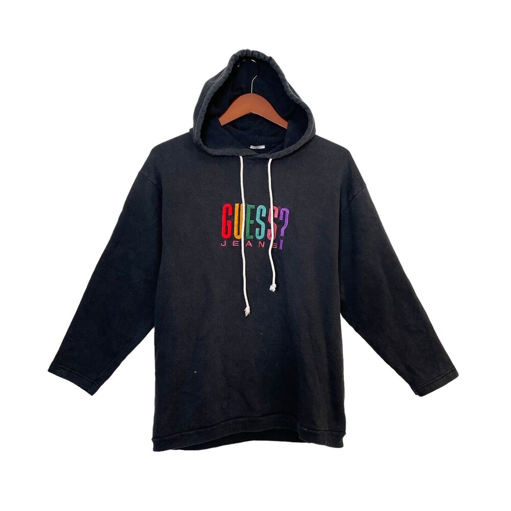 Vintage Guess Jeans Hoodie Embroidered Spell Out Sweatshirt- No Size- Vintage Clothing- Vintage Fashion- Sweatshirt New Hoodie