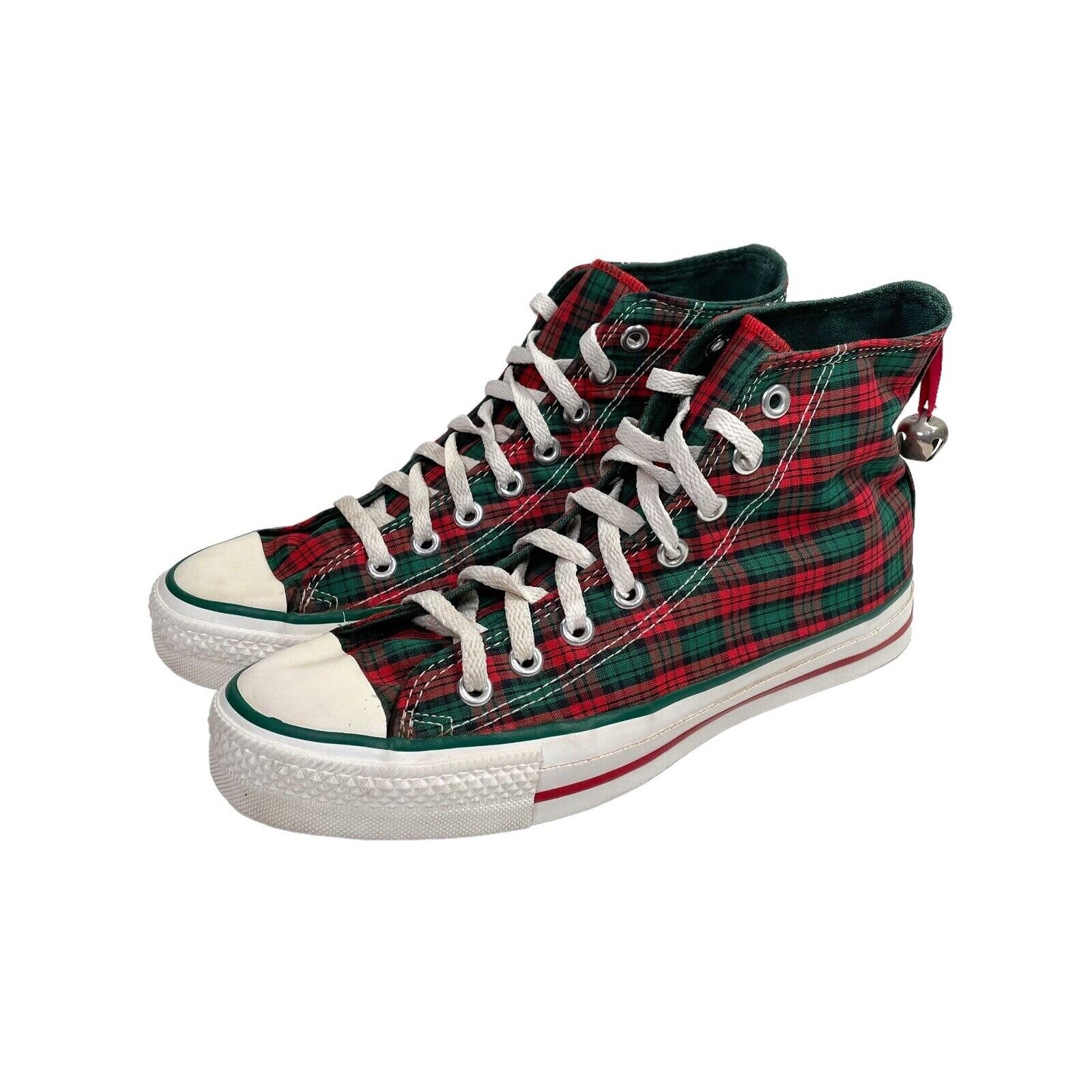 Red Plaid Converse - Etsy