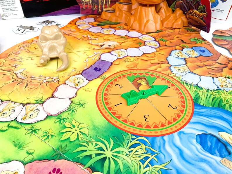 Vintage The Lion King Board Game Disney Milton Bradley 1990s Etsy