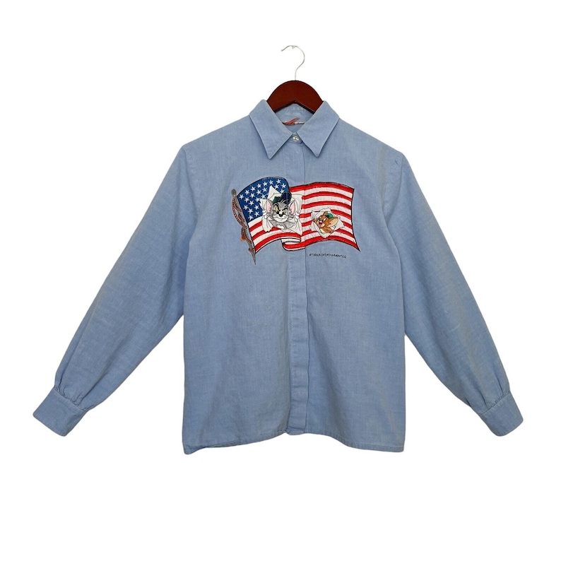 tom and jerry button up shirt