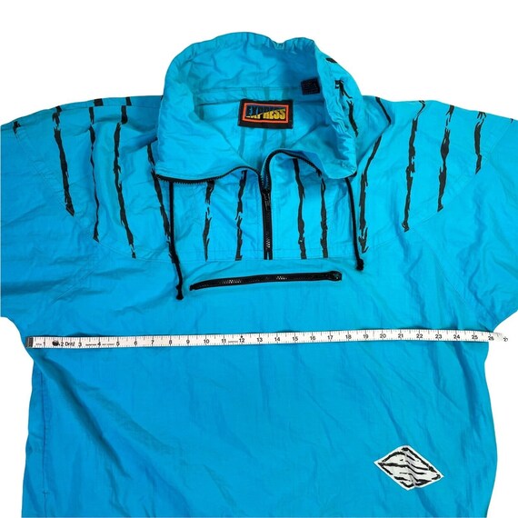 Vintage 90's Express 1/4 Zip Windbreak Jacket- Retro- Blue- Mens