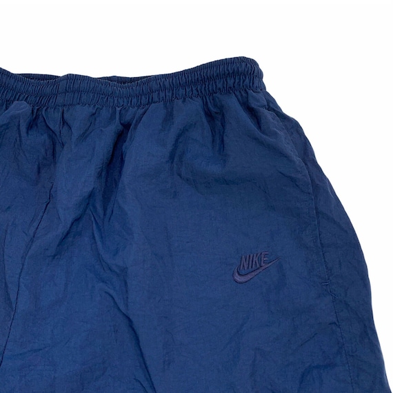 Vintage 90s Nylon Nike Sweatpants Joggers, Navy- A